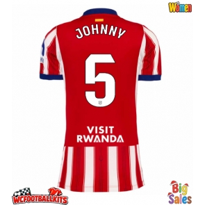 Atletico Madrid Johnny Cardoso #5 Replica Home Stadium Shirt for Women 2026-27 Short Sleeve